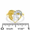 Cubic Zirconia Quinceneara Ring in 10K Gold - Size 7