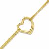 Thumbnail Image 1 of Multi-Strand Heart Bracelet in 10K Gold - 7.25"