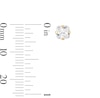 Thumbnail Image 3 of 5mm Princess-Cut Cubic Zirconia Solitaire Stud Piercing Earrings in 14K Solid Gold