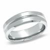 Thumbnail Image 1 of Stainless Steel Lined Wedding Band - Size 12