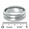 Thumbnail Image 3 of Stainless Steel Lined Wedding Band - Size 12