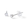 Thumbnail Image 1 of 10K Solid White Gold CZ Studs