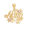 Thumbnail Image 1 of "Nana" with Flowers Charm in 10K Two-Tone Gold