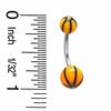 014 Gauge Basketball Curved Barbell in Stainless Steel