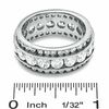 Cubic Zirconia Alternating Band in Sterling Silver