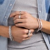 Thumbnail Image 3 of Sterling Silver CZ Double Row Channel Band