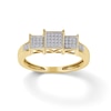 Thumbnail Image 1 of 1/15 CT. T.W. Composite Princess Diamond Three Stone Ring in 10K Gold