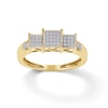 Thumbnail Image 0 of 1/15 CT. T.W. Composite Princess Diamond Three Stone Ring in 10K Gold