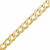 Thumbnail Image 1 of 5.1mm Hollow Curb Chain Bracelet in 10K Gold - 8"