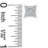 1/5 CT. T.W. Diamond Square Stud Earrings in 10K White Gold