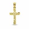 Small Open Filigree Cross Charm in 14K Solid Gold