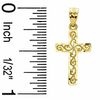 Small Open Filigree Cross Charm in 14K Solid Gold