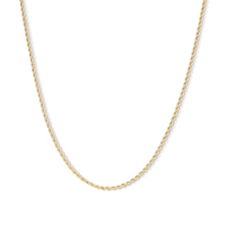 10K Gold Bonded Diamond-Cut Rope Chain - 18"
