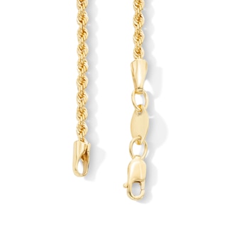 10K Gold Bonded Diamond-Cut Rope Chain - 18"