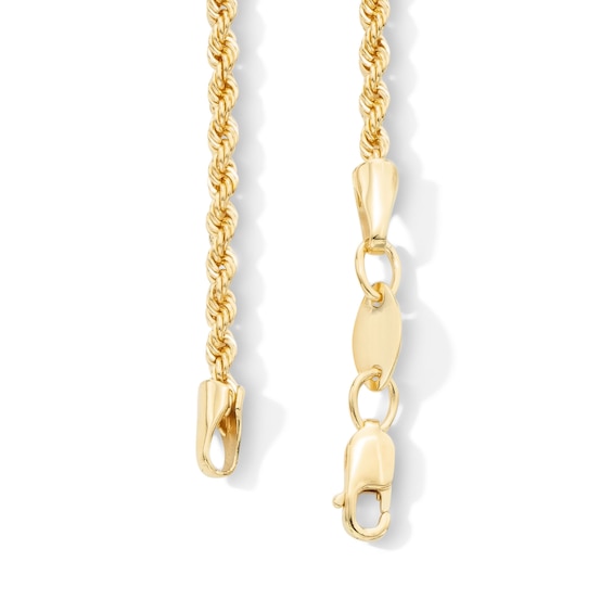 10K Gold Bonded Diamond-Cut Rope Chain - 18"