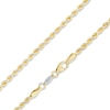 Thumbnail Image 1 of 021 Gauge Diamond-Cut Rope Chain Necklace in 10K Solid Gold Bonded Sterling Silver - 22"