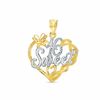 Thumbnail Image 1 of Sweet 16 Heart Charm in 10K Two-Tone Gold