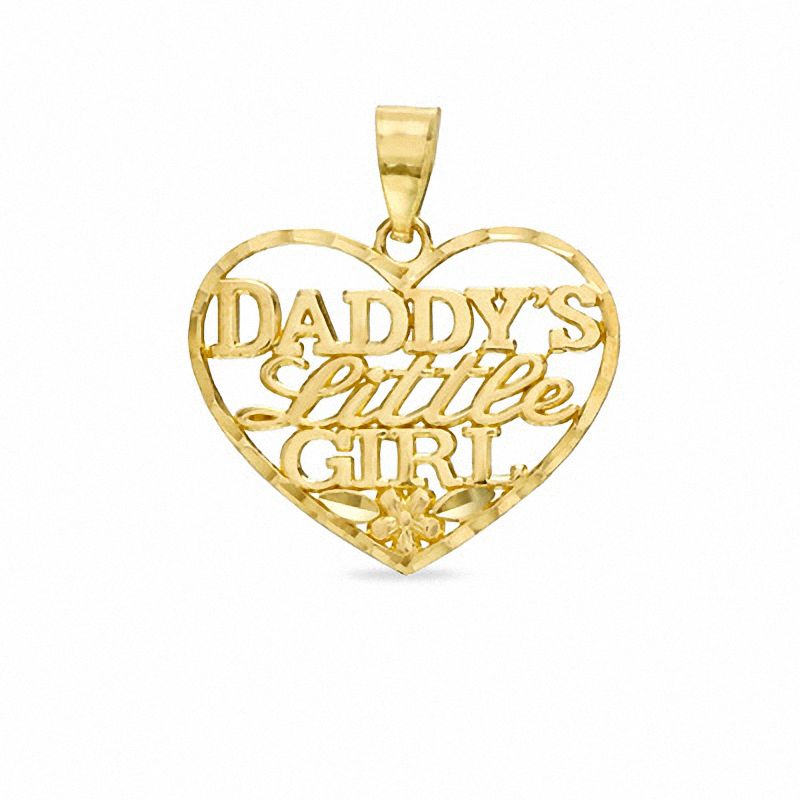 14k Two-tone Gold 'Daddy's Little Girl' Charm Pendant K2703VJ2419 