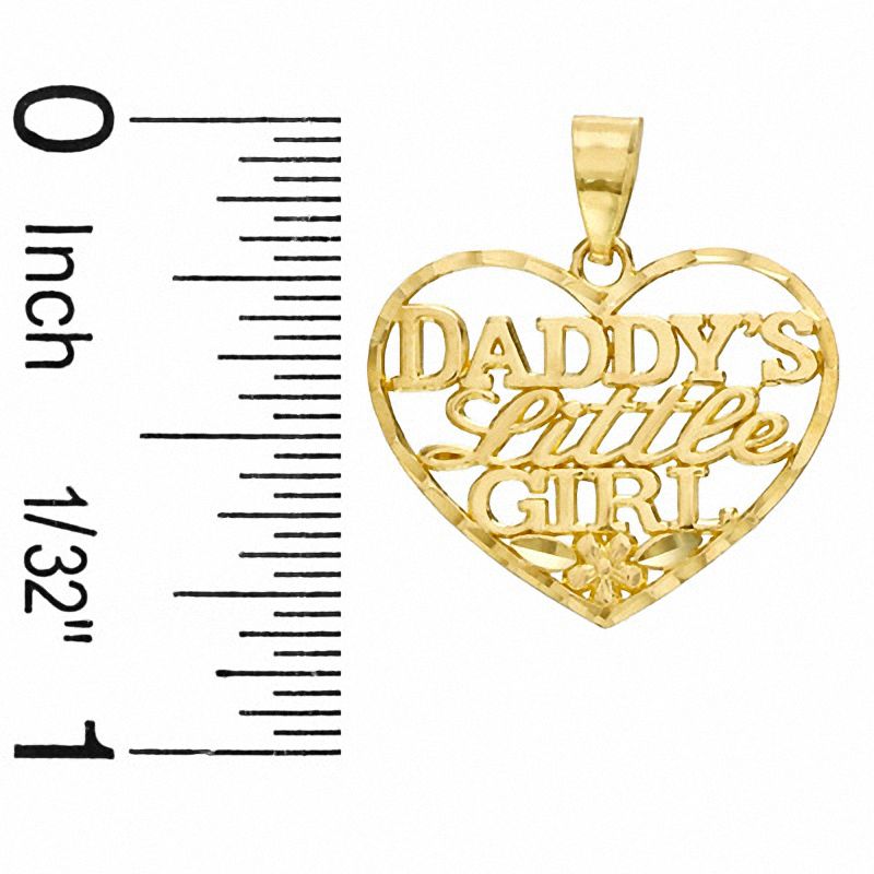 Jewelry Adviser Charms 14k Daddys Little Girl Charm