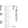 Thumbnail Image 3 of 10K White Gold 17mm Diamond-Cut Hoop Earrings