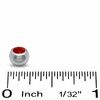 Thumbnail Image 2 of 014 Gauge Replacement Balls with Cubic Zirconia in Stainless Steel