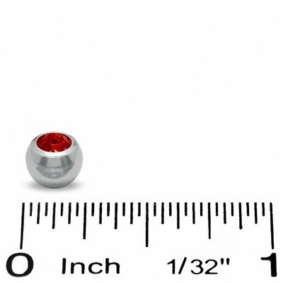 014 Gauge Replacement Balls with Cubic Zirconia in Stainless Steel