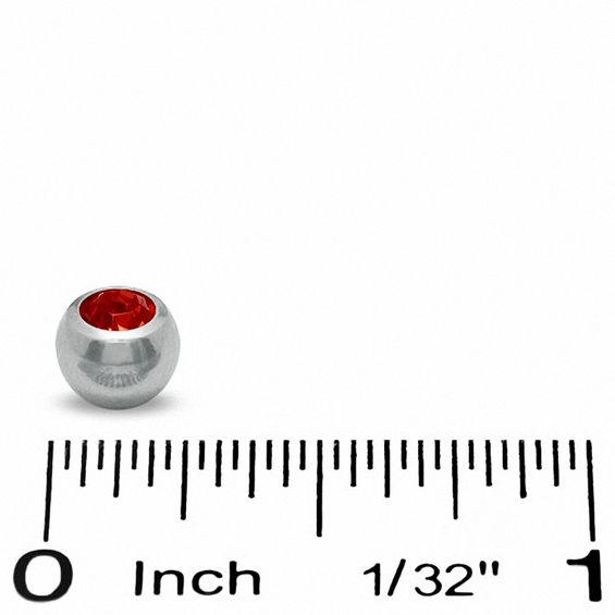 014 Gauge Replacement Balls with Cubic Zirconia in Stainless Steel