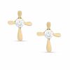 Thumbnail Image 0 of Cubic Zirconia Cross Earrings in 10K Gold