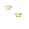 Child's Butterfly Stud Earrings in 10K Gold