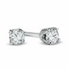 1/4 CT. T.W. Diamond Solitaire Stud Earrings in 10K White Gold