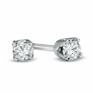 1/4 CT. T.W. Diamond Solitaire Stud Earrings in 10K White Gold