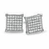 Thumbnail Image 0 of 1/5 CT. T.W. Diamond Corner Frame Square Earrings in 10K White Gold