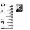 1/3 CT. T.W. Enhanced Black and White Diamond Pyramid Earrings in 10K Gold