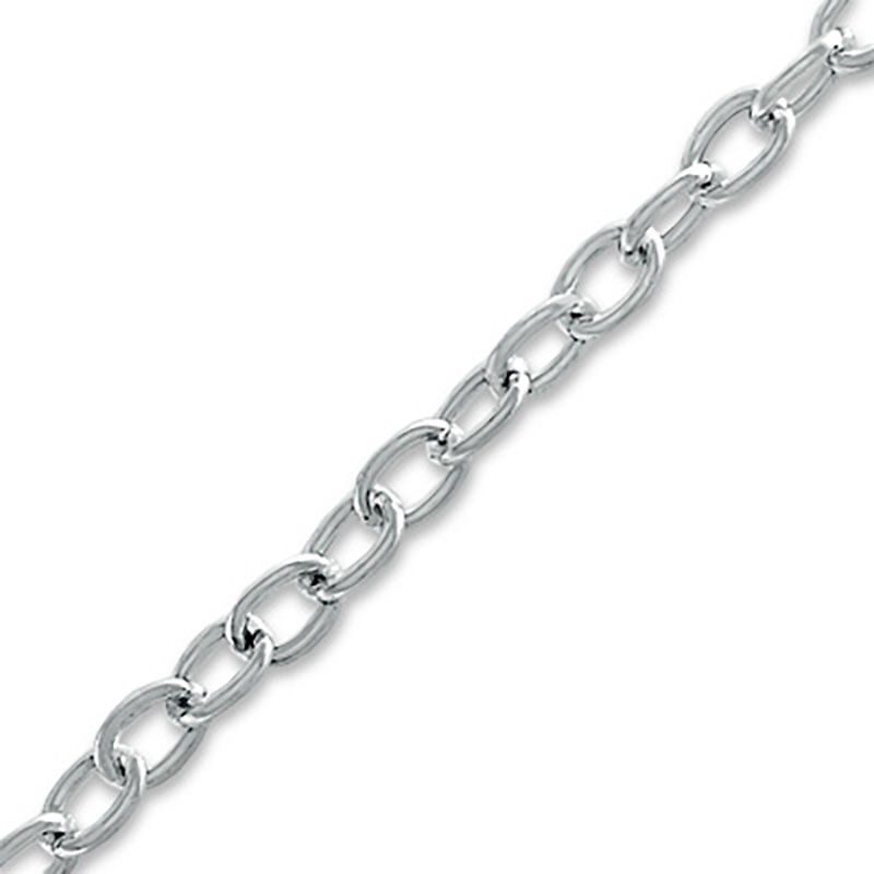 Main Image 1 of Child's Sterling Silver Link Charm Bracelet - 6.5"