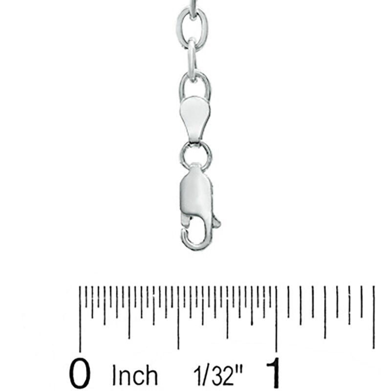 Main Image 3 of Child's Sterling Silver Link Charm Bracelet - 6.5"