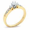 Thumbnail Image 2 of 1/3 CT. T.W. Diamond Three Stone Promise Ring in 10K Gold - Size 7
