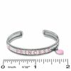 Child's Sterling Silver Little Princess Pink Enamel Bangle