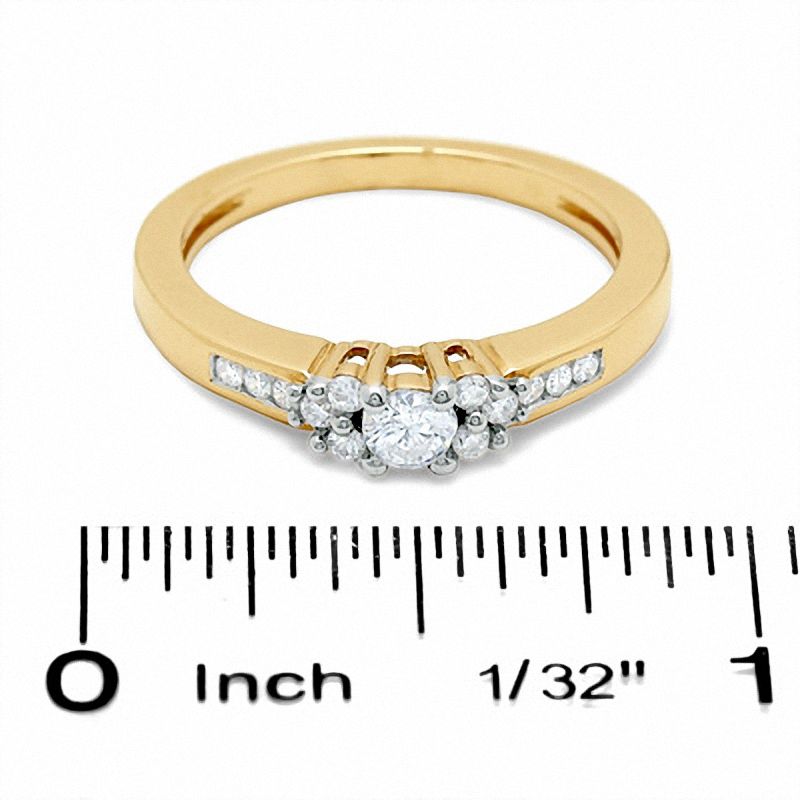 1/3 CT. T.W. Diamond Promise Ring in 10K Gold - Size 7