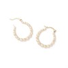 Thumbnail Image 2 of 18mm Beaded Hoop Earrings in 10K Gold