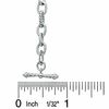 Thumbnail Image 2 of Diamond Accent Starter Charm Bracelet in Sterling Silver - 7.5"