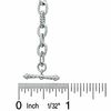 Thumbnail Image 1 of Diamond Accent Starter Charm Bracelet in Sterling Silver - 7.5"