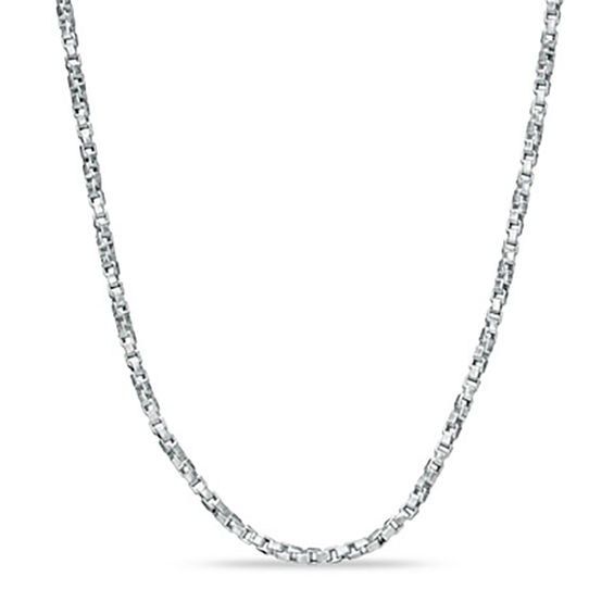 Made in Italy 100 Gauge Twist Box Chain Necklace in Sterling Silver - 18"
