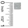 Thumbnail Image 1 of 1/7 CT. T.W. Diamond Double Square Stud Earrings in Sterling Silver