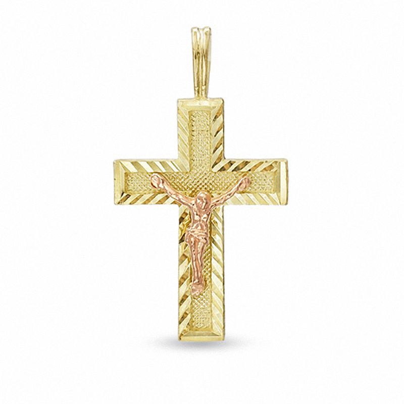 Main Image 1 of Crucifix in 10K Two-Tone Gold