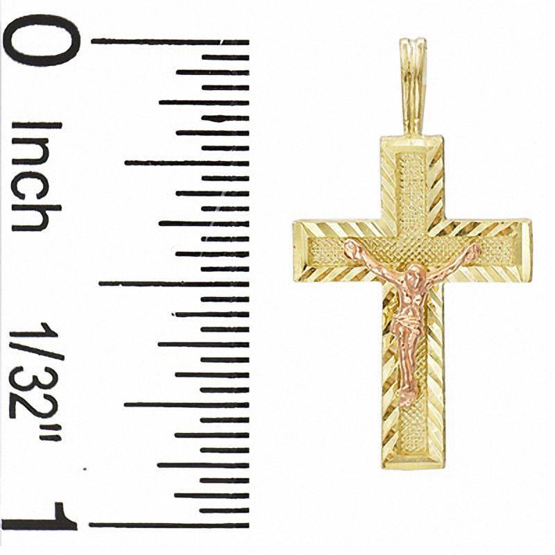 Main Image 2 of Crucifix in 10K Two-Tone Gold