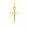 Thumbnail Image 1 of Made in Italy Diamond-Cut Cross Charm in 10K Gold
