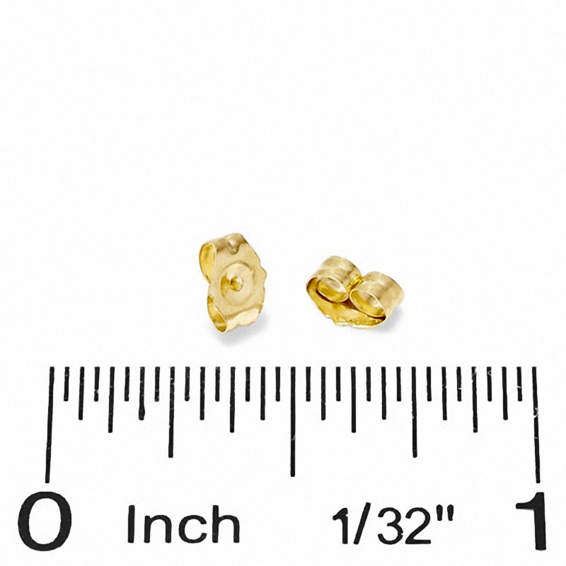 Solid 14 Karat Gold Earring Backs, Large, 14k White Gold, Replacement