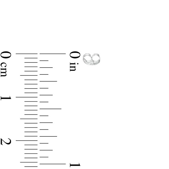 14K White Gold Butterfly Earring Backs (2 pieces)