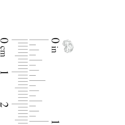 14K White Gold Butterfly Earring Backs (2 pieces)