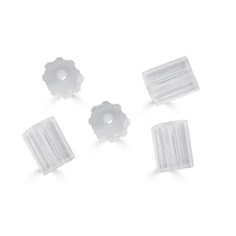 Plastic Cylinder Clutch Earring Backs (5 pieces)